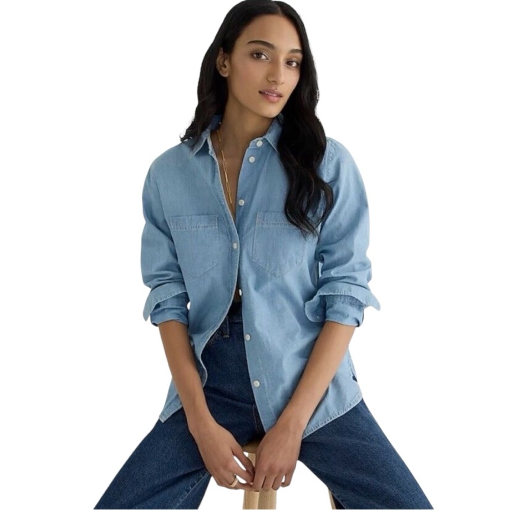 NWT J.Crew Classic-Fit Chambray Shirt Sz 4T AW211